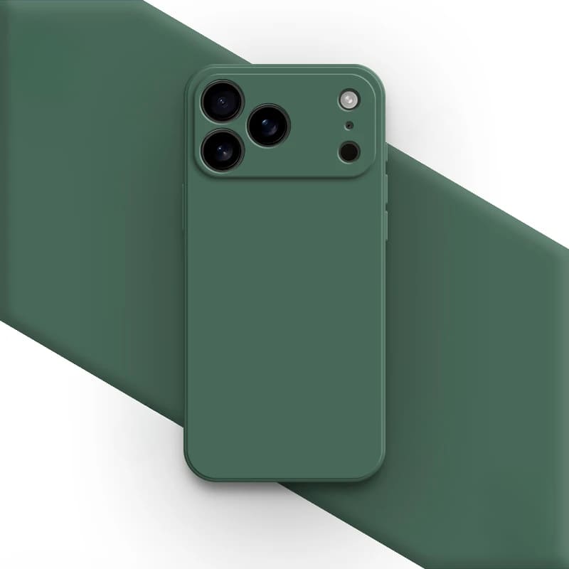 Soft-Touch Silicone Phone Case for iPhone 17, 16, Pro, Max & Air – Shock-Absorbing Protection with Anti-Fingerprint Finish