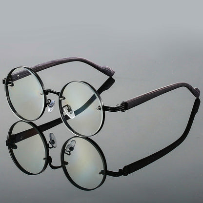 Round Vintage Sunglasses UV400 Protection Lightweight Metal Frame Gradient Lenses Retro Circle Shades for Women Men Festival Beach