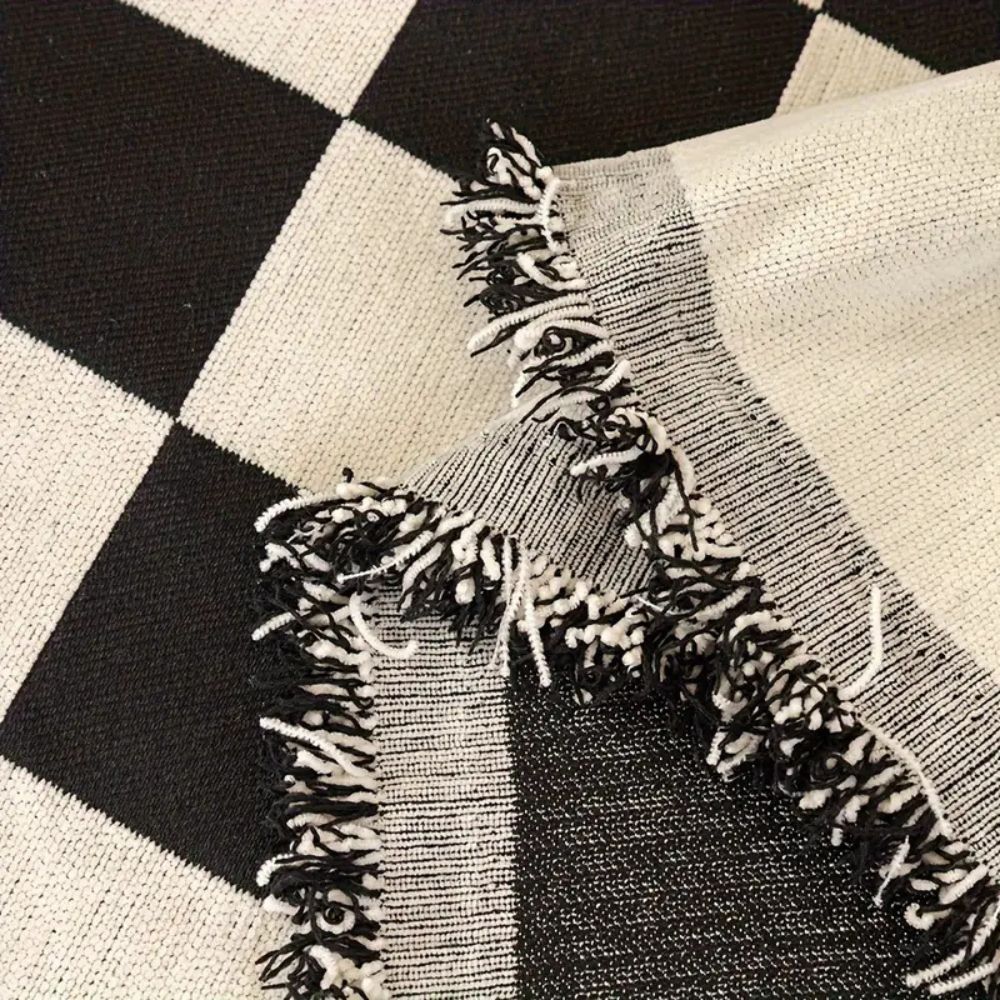 Cleo Sofa Cover - Microfiber Chenille, Pet-Friendly Checkerboard Pattern