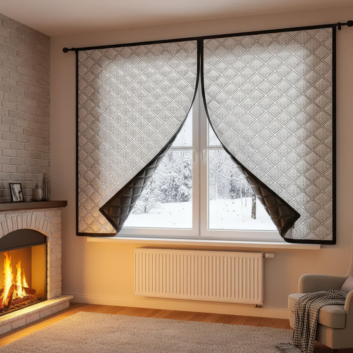 Clever Blackout Curtain - Polyester, Strong Sun Protection