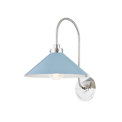 Hardwired Metal Wall Sconce with Downward Cone Shade E26 E27 Socket for Hallway Bedroom Living Room Indoor Lighting Fixture