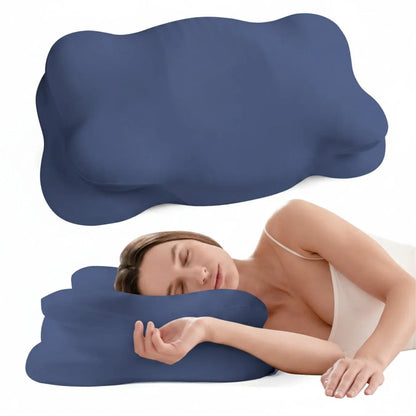 Ortekor Cloud Alignment Pillow | Adjustable Fill & Dual Height Design for Personalized Sleep Comfort