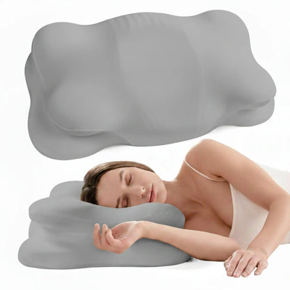 Ortekor Cloud Alignment Pillow | Adjustable Fill & Dual Height Design for Personalized Sleep Comfort