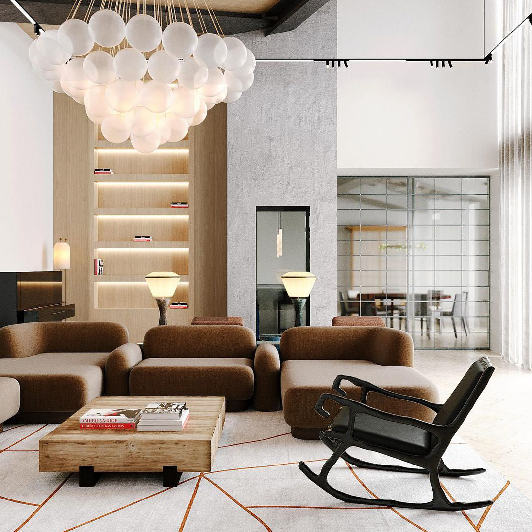 Hanging Ceiling Light Multi-Globe Frosted Glass Fixture Gold Black Chrome for Dining Room Kitchen Island Entryway Indoor Chandelier Adjustab