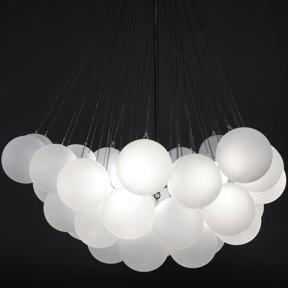 Bubble Pendant Light Multi-Globe Adjustable Ceiling Fixture Gold Black Chrome for Dining Room Living Room Foyer 19-73 Lights