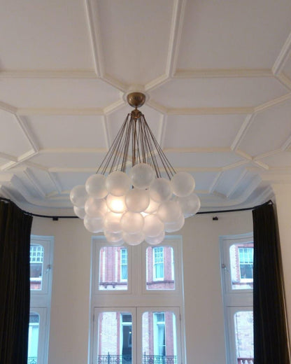 Bubble Pendant Light Multi-Globe Adjustable Ceiling Fixture Gold Black Chrome for Dining Room Living Room Foyer 19-73 Lights