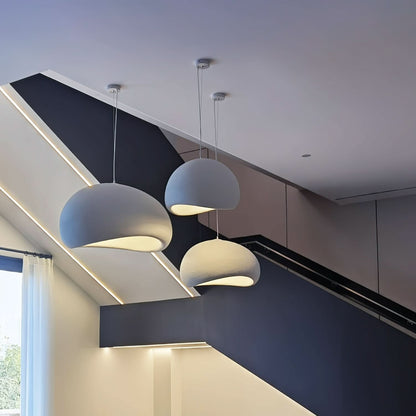 Plafonnier dôme avec câble réglable en hauteur, douille E27, luminaire graduable pour îlot de cuisine et table à manger