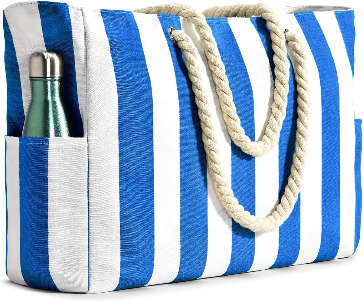 Coastal Companion | Oversized Waterproof Beach Tote with Multiple Pockets | Lightweight Design for Ultimate Convenience