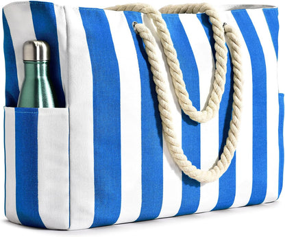 Coastal Companion | Oversized Waterproof Beach Tote with Multiple Pockets | Lightweight Design for Ultimate Convenience