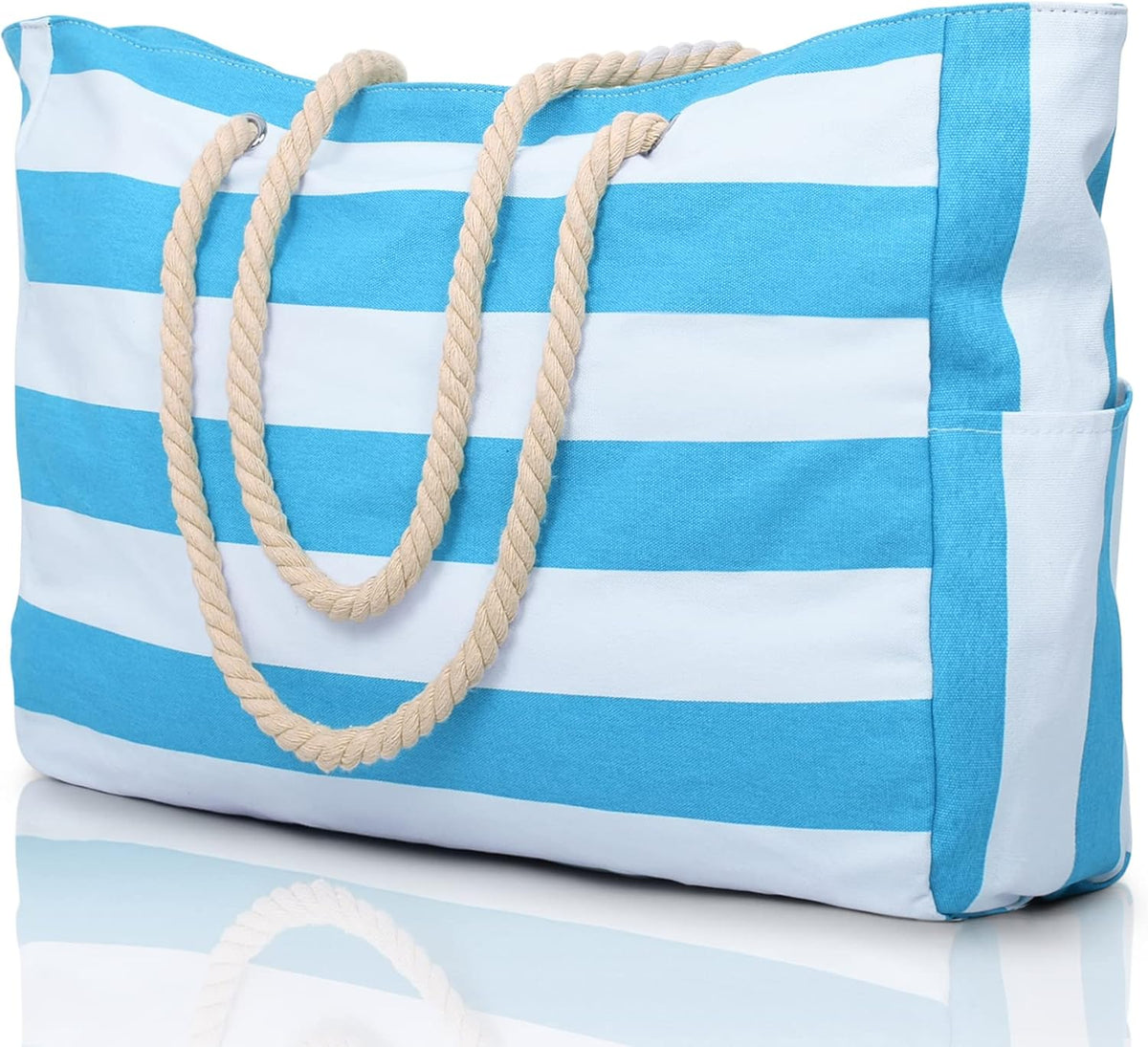 Coastal Companion | Oversized Waterproof Beach Tote with Multiple Pockets | Lightweight Design for Ultimate Convenience