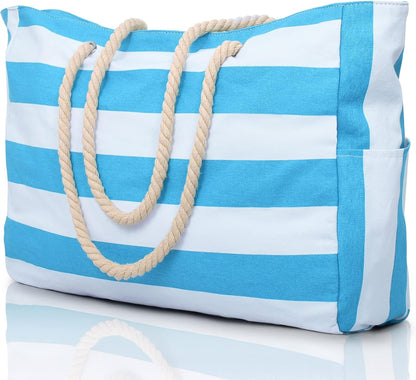 Coastal Companion | Oversized Waterproof Beach Tote with Multiple Pockets | Lightweight Design for Ultimate Convenience