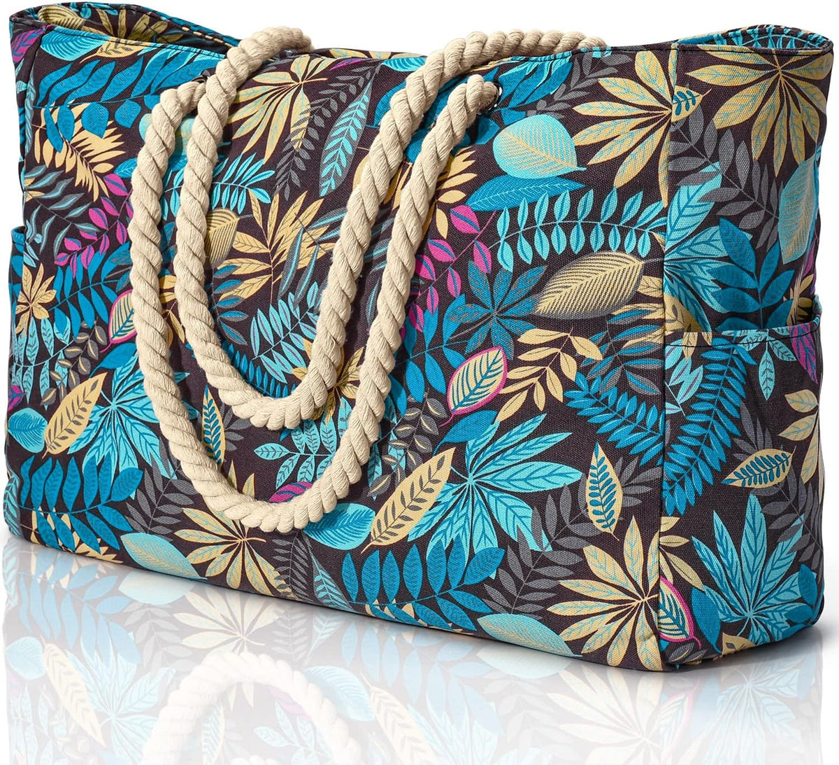 Coastal Companion | Oversized Waterproof Beach Tote with Multiple Pockets | Lightweight Design for Ultimate Convenience