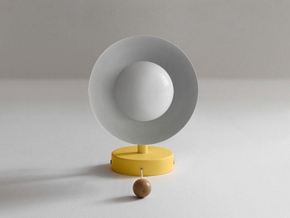 Sphere Sconce Light with Pull Cord Wood & Metal Fixture 6 in Pastel E26 Socket for Bedrooms Hallways Nurseries Entryways Modern Nordic Style