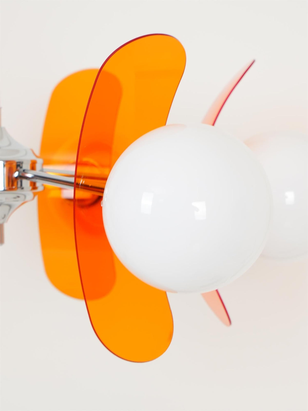 Multi-Bulb Hanging Fixture Chrome & Acrylic Starburst Design for Dining Room Kitchen Living Room 24-32 in Diameter