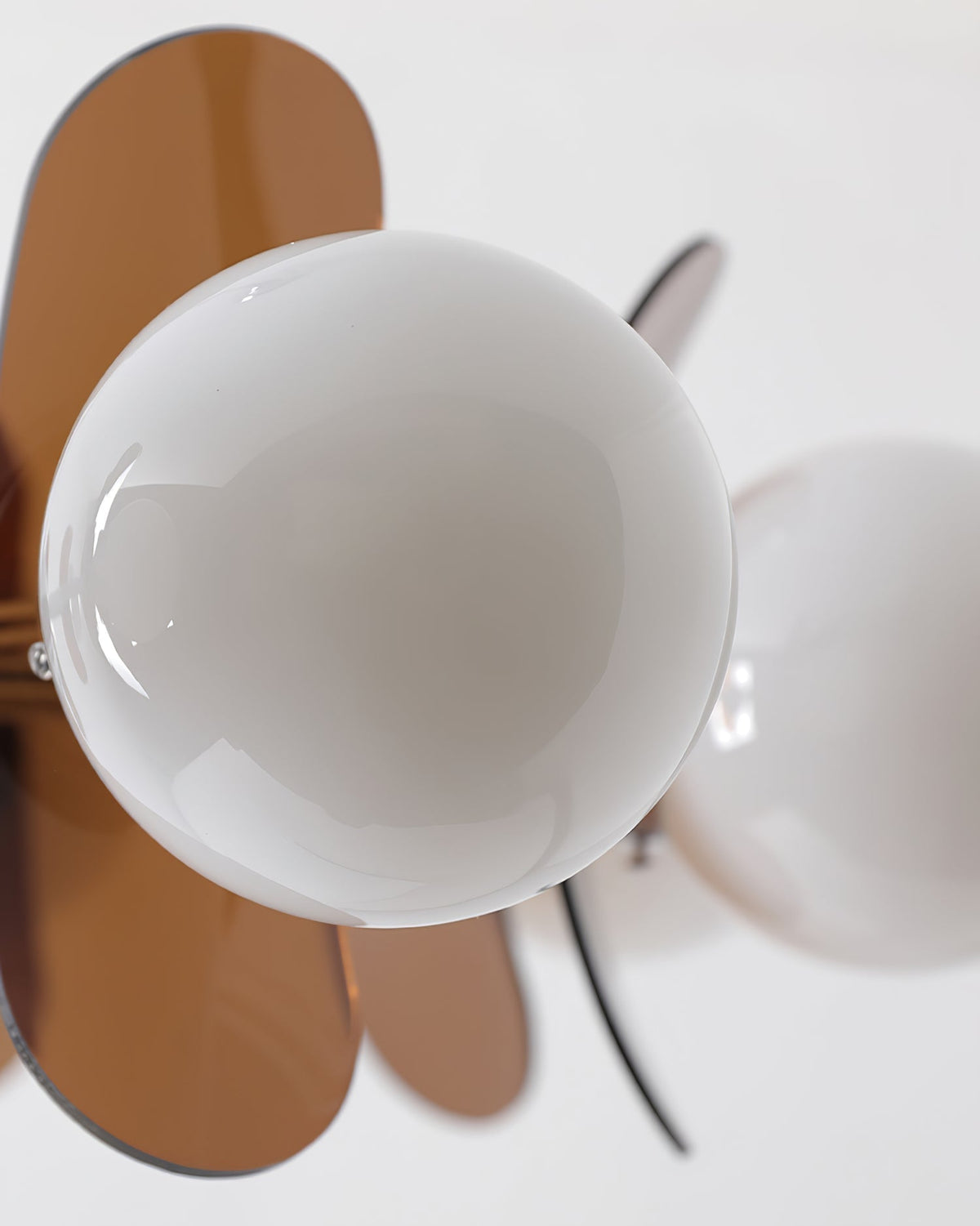 Multi-Bulb Hanging Fixture Chrome & Acrylic Starburst Design for Dining Room Kitchen Living Room 24-32 in Diameter