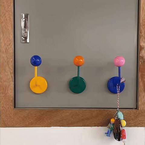 Clever Magnetic Hooks for Fridge - Colorful Iron, Easy Installation