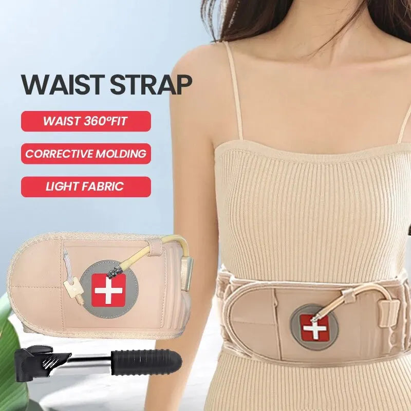Ortekor ComfortEase | Inflatable Lumbar Support Belt with Heat & Vibration | Pain Relief for Lower Back