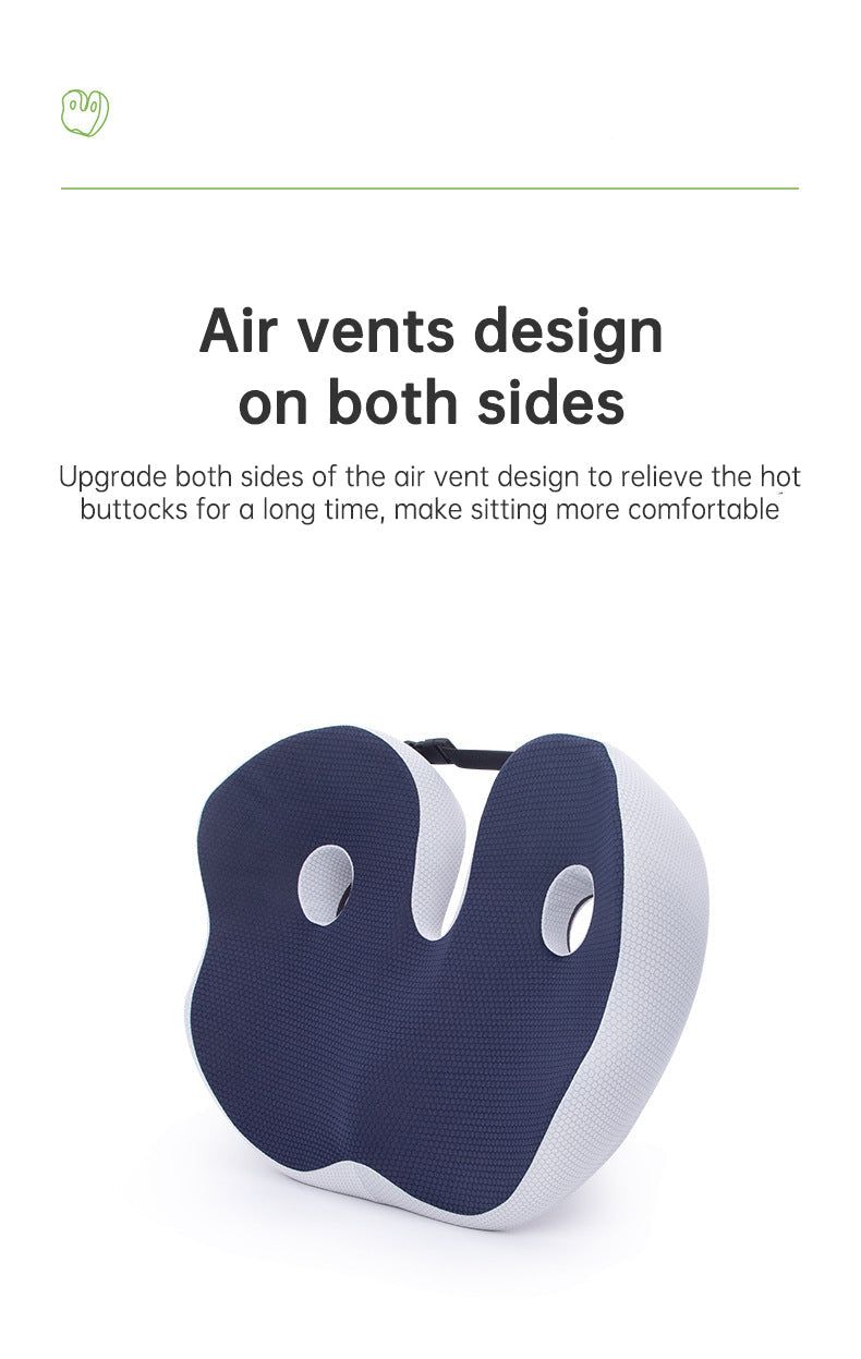 ComfortFlex | Coussin d'assise ergonomique en mousse à mémoire de forme pour le soulagement des points de pression | Idéal pour le bureau et la maison