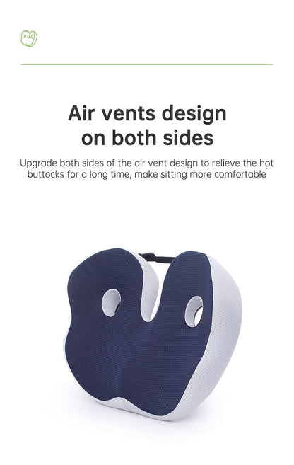 ComfortFlex | Coussin d'assise ergonomique en mousse à mémoire de forme pour le soulagement des points de pression | Idéal pour le bureau et la maison