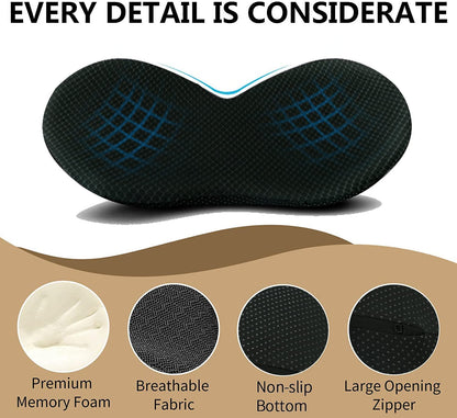 Ortekor ComfortLift | Coussin de siège auto en mousse à mémoire de forme pour un soutien lombaire et un confort accru