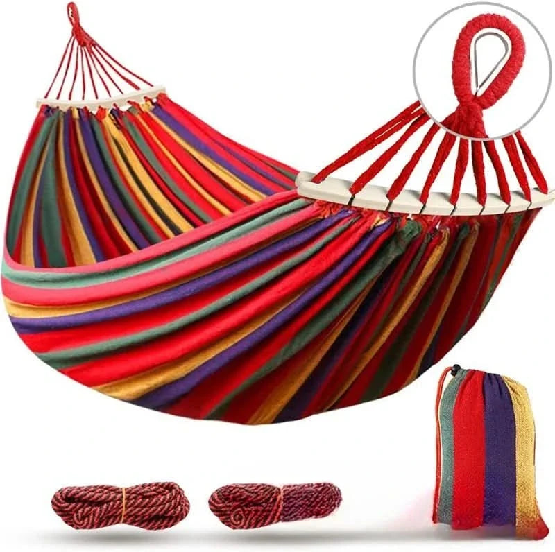 CLOUDNEST – Hanging Canvas Hammock for Cozy Outdoor Moments