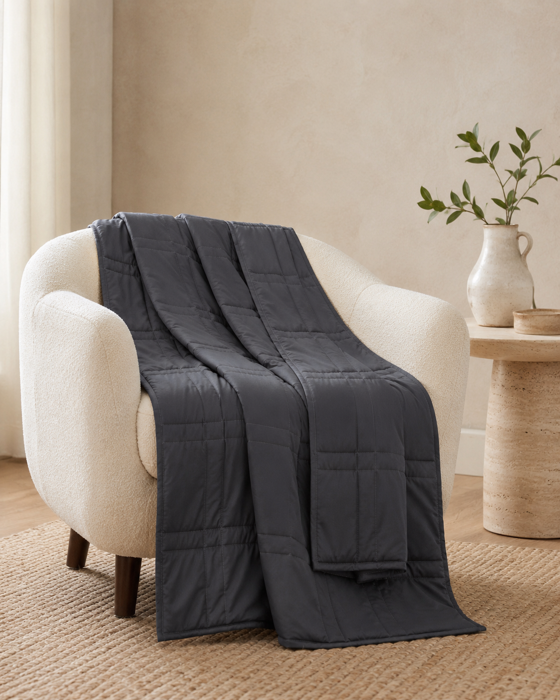 Ortekor Comfort Haven | King Size Weighted Blanket with Soft, Breathable Fabric | Calming Layer for Ultimate Relaxation