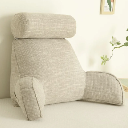 Comfort Haven | Lumbar Support Pillow with Adjustable Headrest & Armrests | Back Cushion for Relief from Back Pain