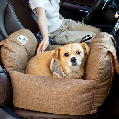 Comfort Pet | Siège-lit pour chien avec ceintures de sécurité réglables et base antidérapante | Idéal pour les voyages et la maison