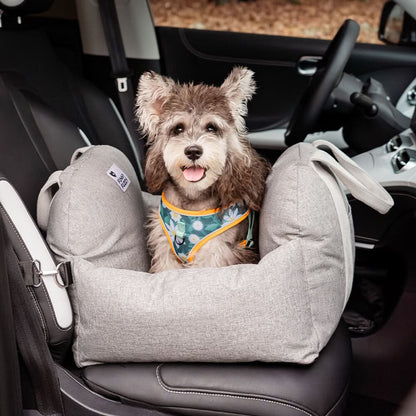 Comfort Pet | Siège-lit pour chien avec ceintures de sécurité réglables et base antidérapante | Idéal pour les voyages et la maison