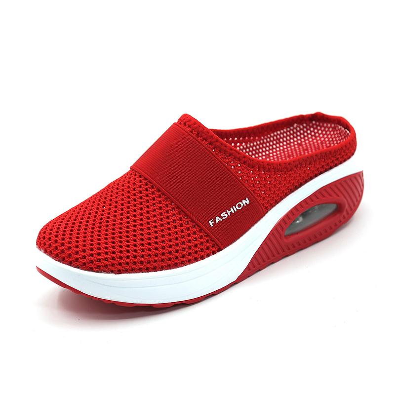 Orthopedic Slippers Women Men Air Cushion Arch Support House Shoes Indoor Outdoor Lightweight EVA Sole Diabetic Footwear Breathable Mesh