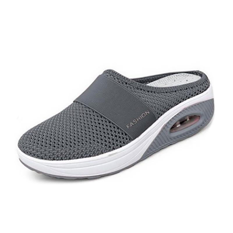 Orthopedic Slippers Women Men Air Cushion Arch Support House Shoes Indoor Outdoor Lightweight EVA Sole Diabetic Footwear Breathable Mesh