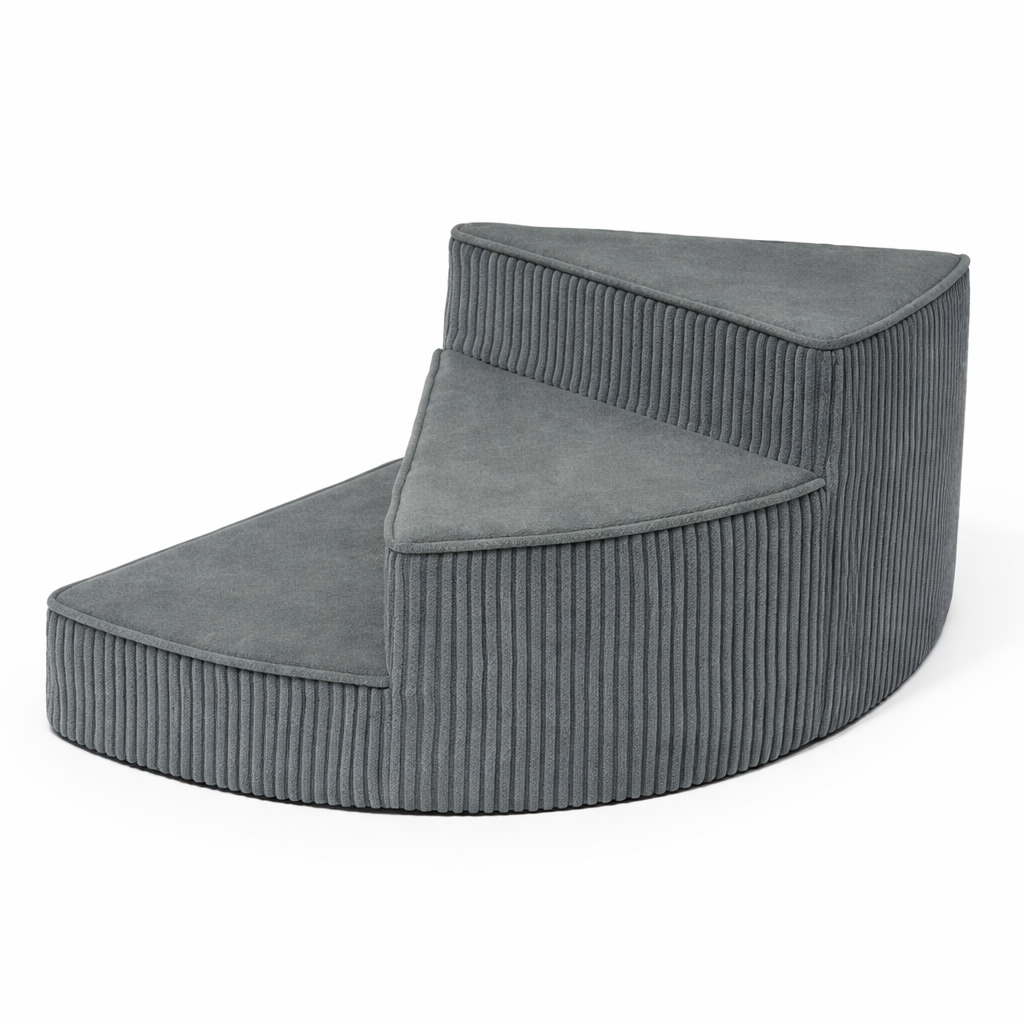 Pet Steps for Bed & Couch - Non-Slip Foam Ramp Stairs for Small Dogs - Washable Spiral Design for Senior Pets & Puppies