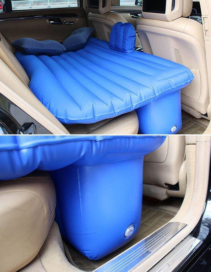 Confort Voyage | Matelas gonflable pour voiture avec support en T et oreillers | Idéal pour les voyages en voiture et le camping