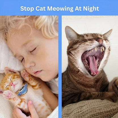 Comfortable Cat Training Collar with Sound & Vibration Alerts for Calm Behavior