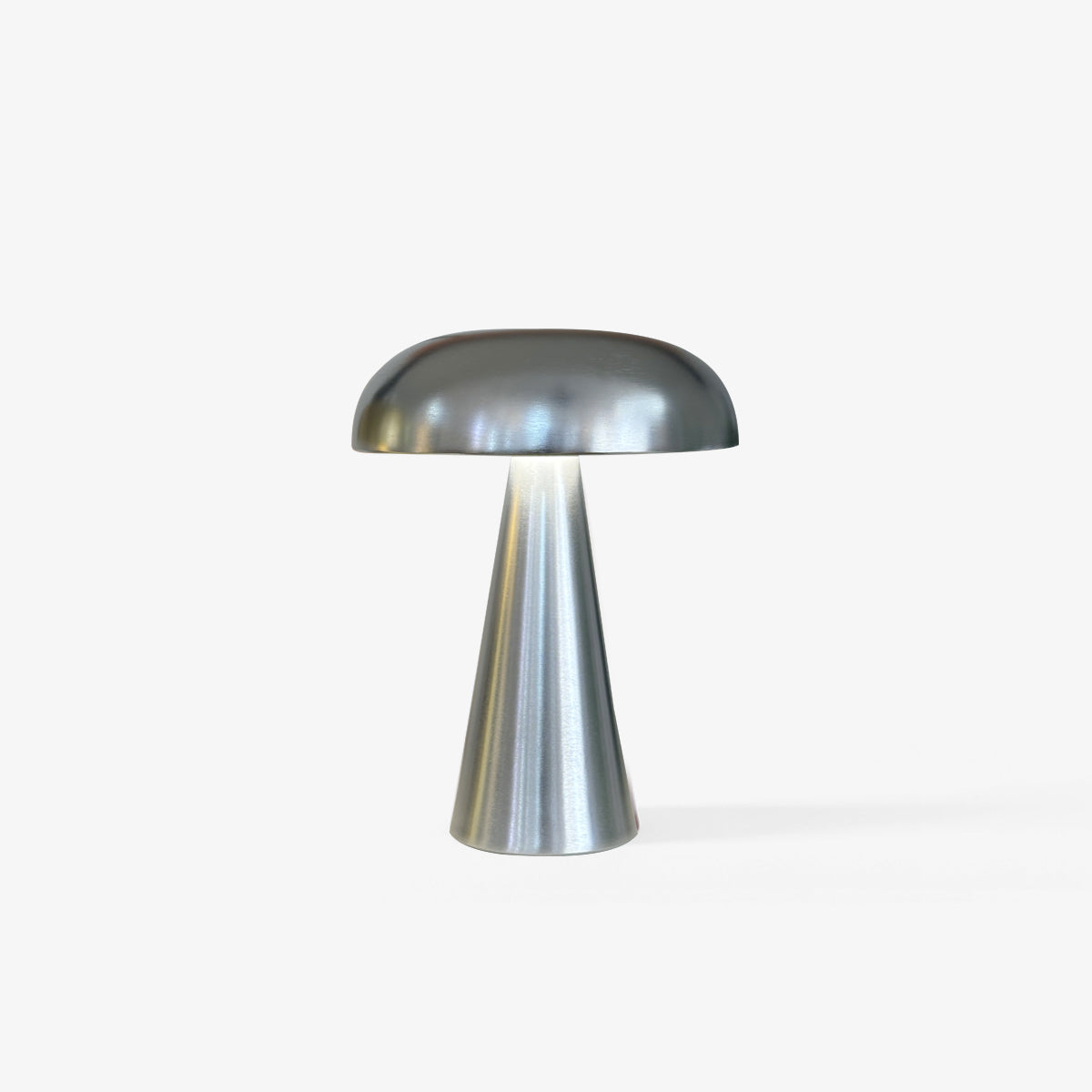 Compact Mushroom Desk Lamp with USB Port 6×8 in Touch Control Dimmable LED Metal Bedside Light for Home Office Reading Nightstand Ambient Li