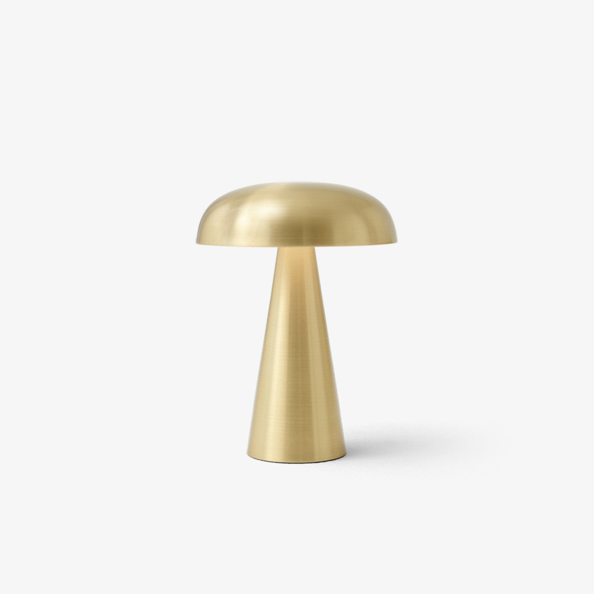 Compact Mushroom Desk Lamp with USB Port 6×8 in Touch Control Dimmable LED Metal Bedside Light for Home Office Reading Nightstand Ambient Li