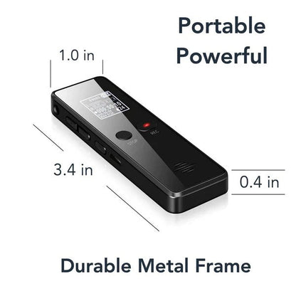 Compact Audio Recorder | Handheld Device with Voice Activation & 35-Hour Battery Life | Ideal for Lectures and Interviews