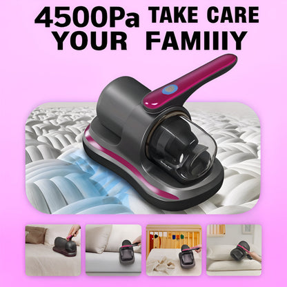 Compact Handheld Vacuum Cleaner for Mattresses with Cordless Design | Lightweight Dust Remover for Quick Cleaning