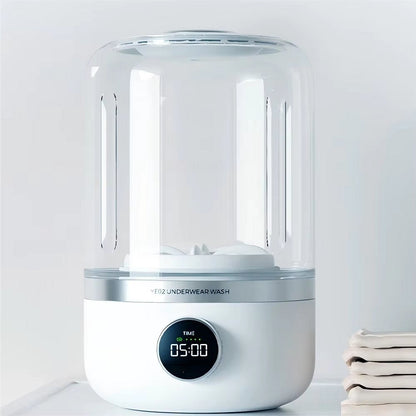 Compact Mini Washing Machine | USB Rechargeable with Dual Cleaning Modes | Portable Solution for Travel and Small Spaces