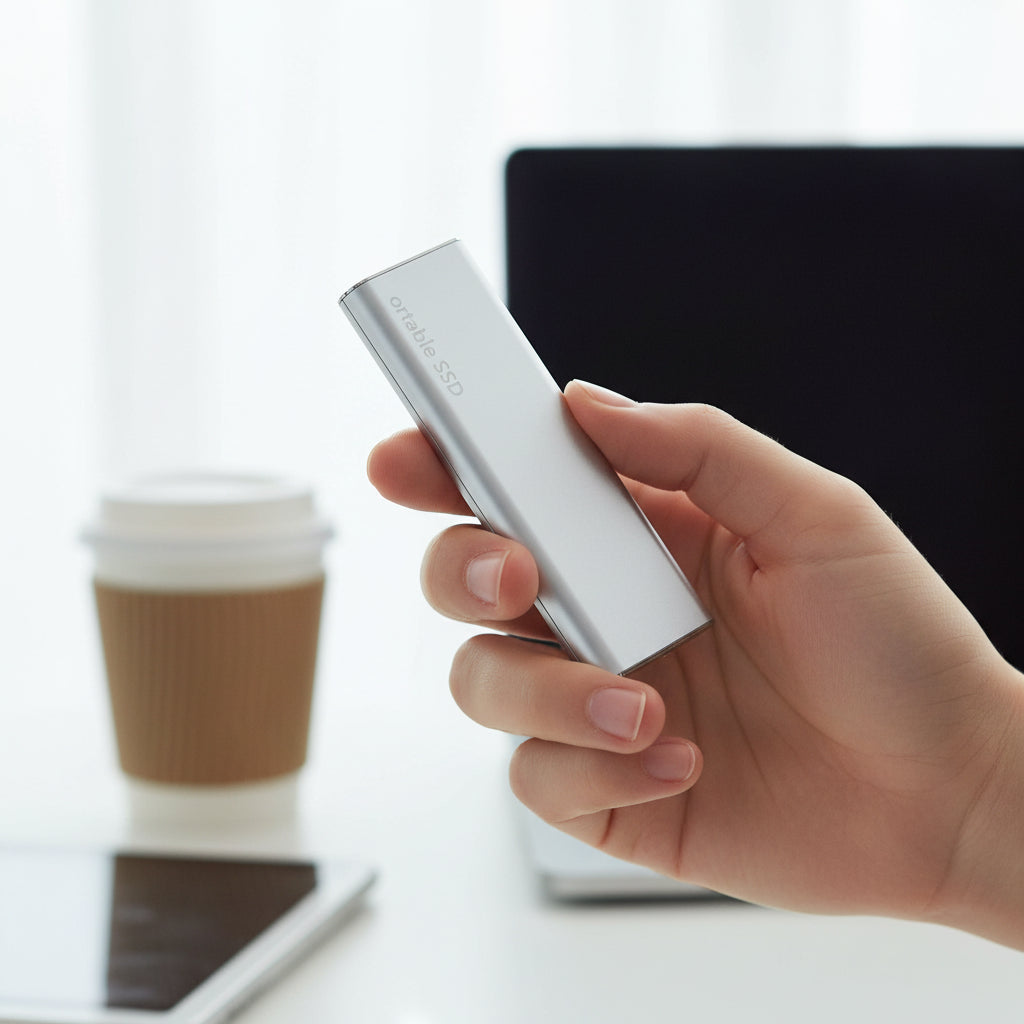 Compact Portable SSD | 4TB USB-C External Hard Drive with Ultra-Thin Design | Ideal for Data Storage and Backup
