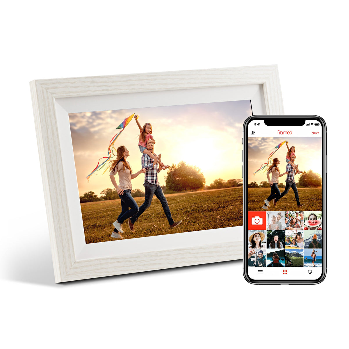 Connected Memories | Digital Photo Frame with 32GB Storage & Easy Setup | Perfect for Sharing Memories Instantly
