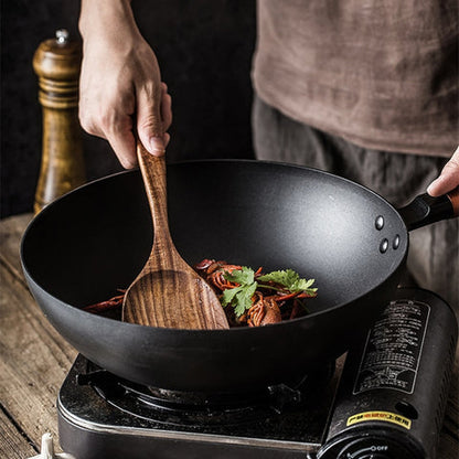 EARTHCRAFT – Ensemble d'ustensiles de cuisine en teck haut de gamme avec spatule et cuillères de service pour une cuisine naturelle