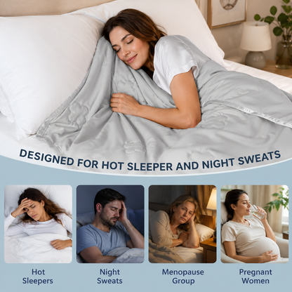 Confort douillet | Couverture rafraîchissante en tissu thermorégulateur | Couverture d'été légère pour un sommeil réparateur