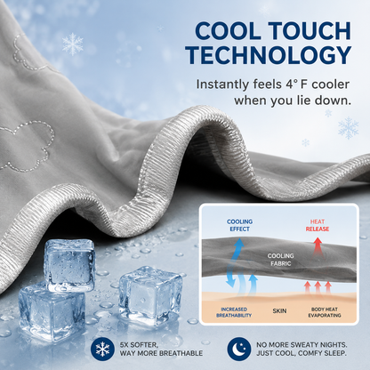 Confort douillet | Couverture rafraîchissante en tissu thermorégulateur | Couverture d'été légère pour un sommeil réparateur