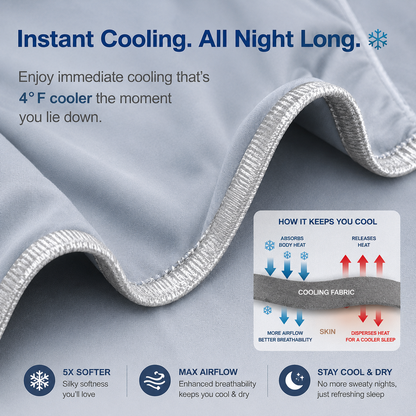Confort douillet | Couverture rafraîchissante en tissu thermorégulateur | Couverture d'été légère pour un sommeil réparateur