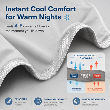 Confort douillet | Couverture rafraîchissante en tissu thermorégulateur | Couverture d'été légère pour un sommeil réparateur