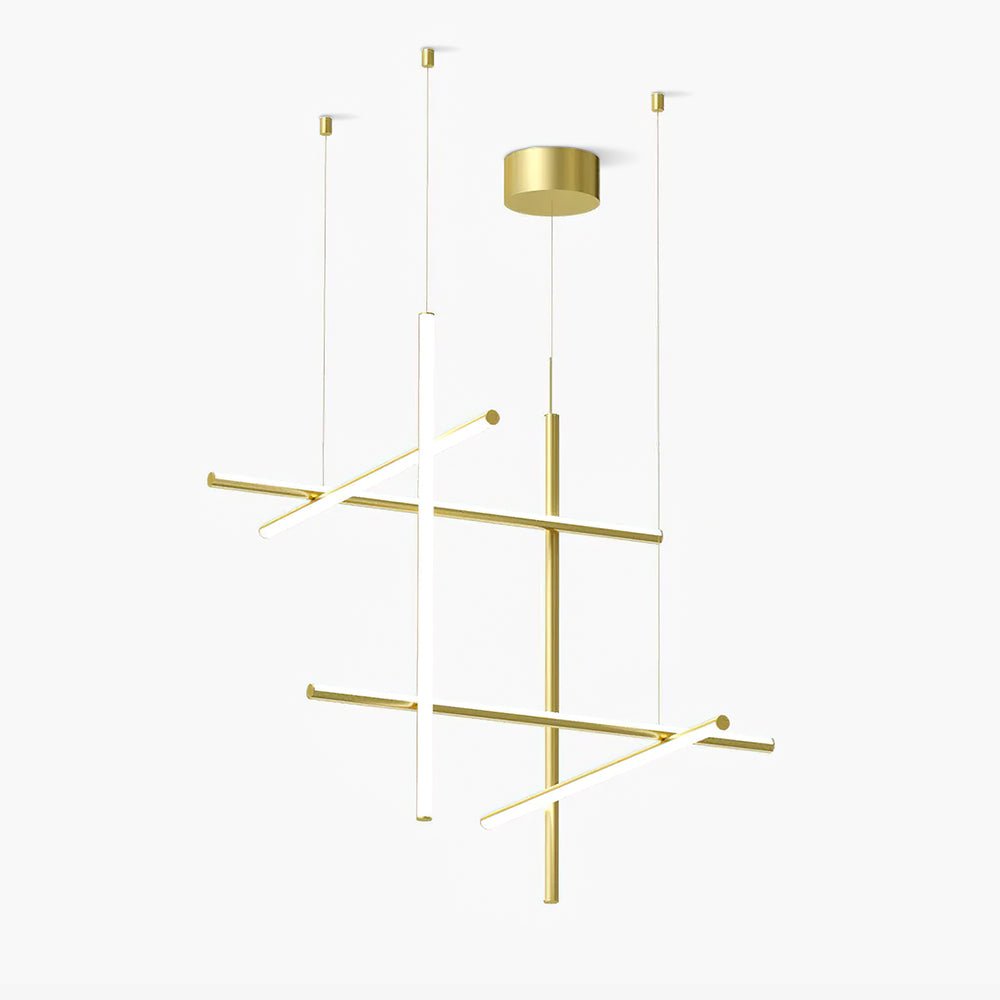 Geometric Grid Ceiling Light Fixture for Dining Room & Open Spaces | Adjustable Height LED Chandelier | Modern Aluminum Track System | Multi