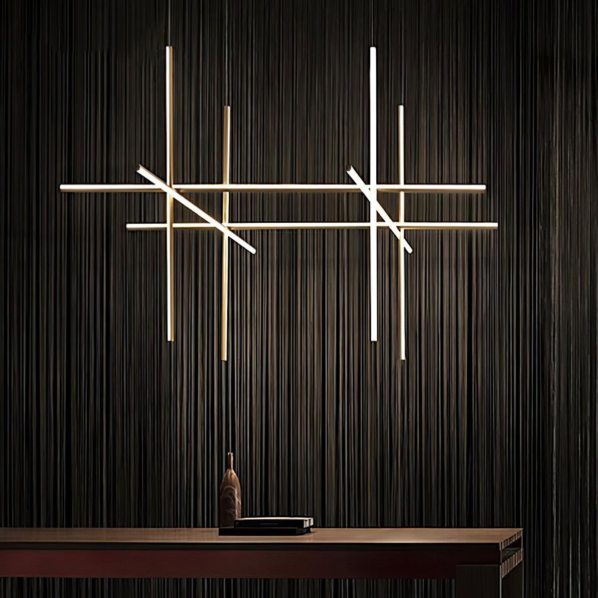 Geometric Grid Ceiling Light Fixture for Dining Room & Open Spaces | Adjustable Height LED Chandelier | Modern Aluminum Track System | Multi