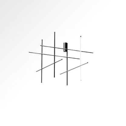 Geometric Grid Ceiling Light Fixture for Dining Room & Open Spaces | Adjustable Height LED Chandelier | Modern Aluminum Track System | Multi