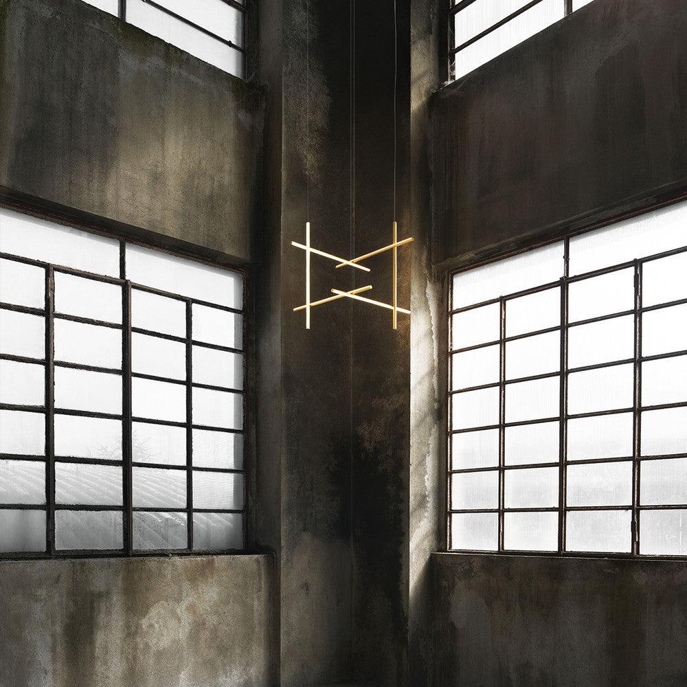 Geometric Grid Ceiling Light Fixture for Dining Room & Open Spaces | Adjustable Height LED Chandelier | Modern Aluminum Track System | Multi
